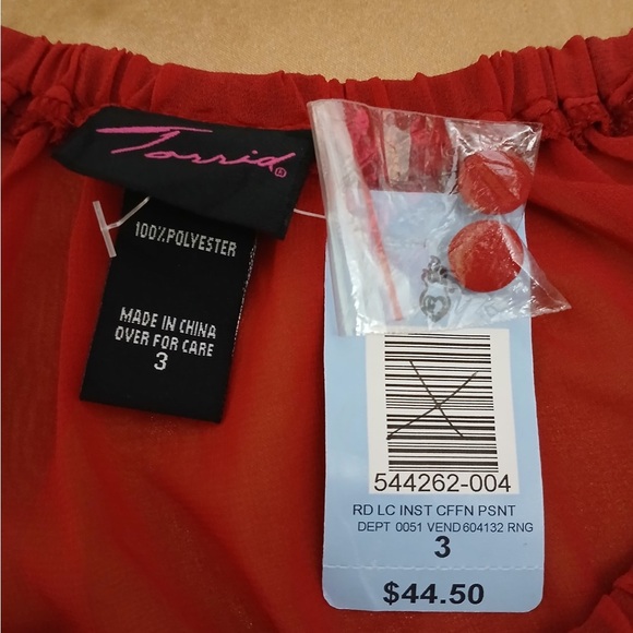 Torrid Deep Red Blouse - Picture 6 of 10
